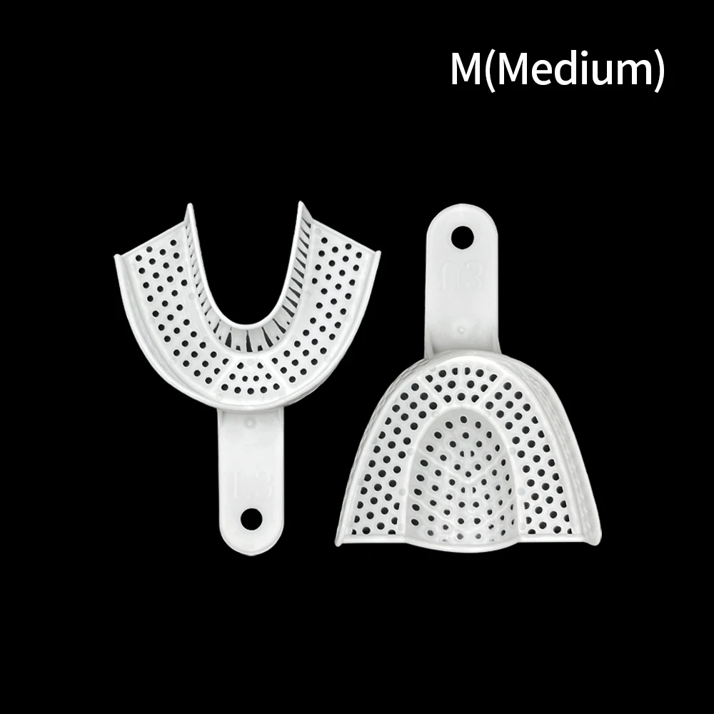 2pcs/Set Orthodontic Plastic Impression Tray Dental Teeth Holder Upper And Lower Dentistry Lab Material Dentist Oral Care Tools