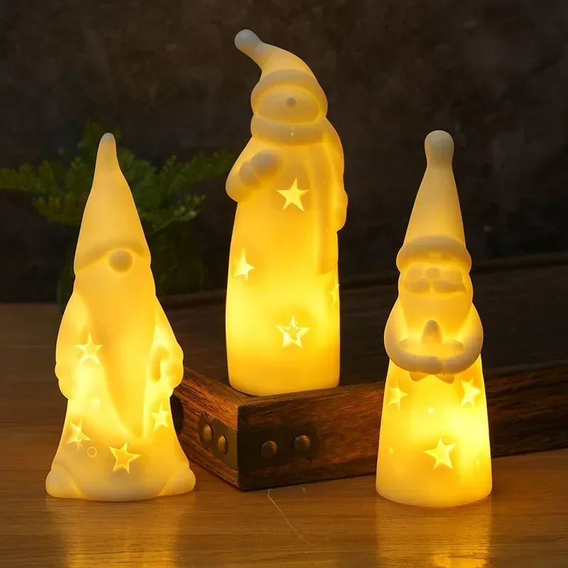 

christmas decorations Creative Bedroom Bedside Light Ambient Light LED Candle Light halloween decoration