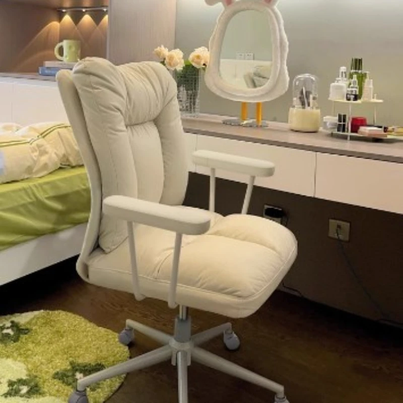 ปรับนอน Office เก้าอี้พนักพิงหมุน Designer Home เก้าอี้คอมพิวเตอร์ Ergonomic Vanity Bureaustoel น่ารักเฟอร์นิเจอร์