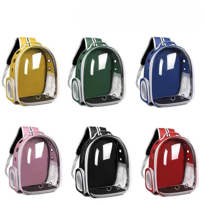 Pet Cat Carrier Backpack Breathable Portable Transparent Space Capsule for Small Animal Puppy Dog Outdoor Travel Bag