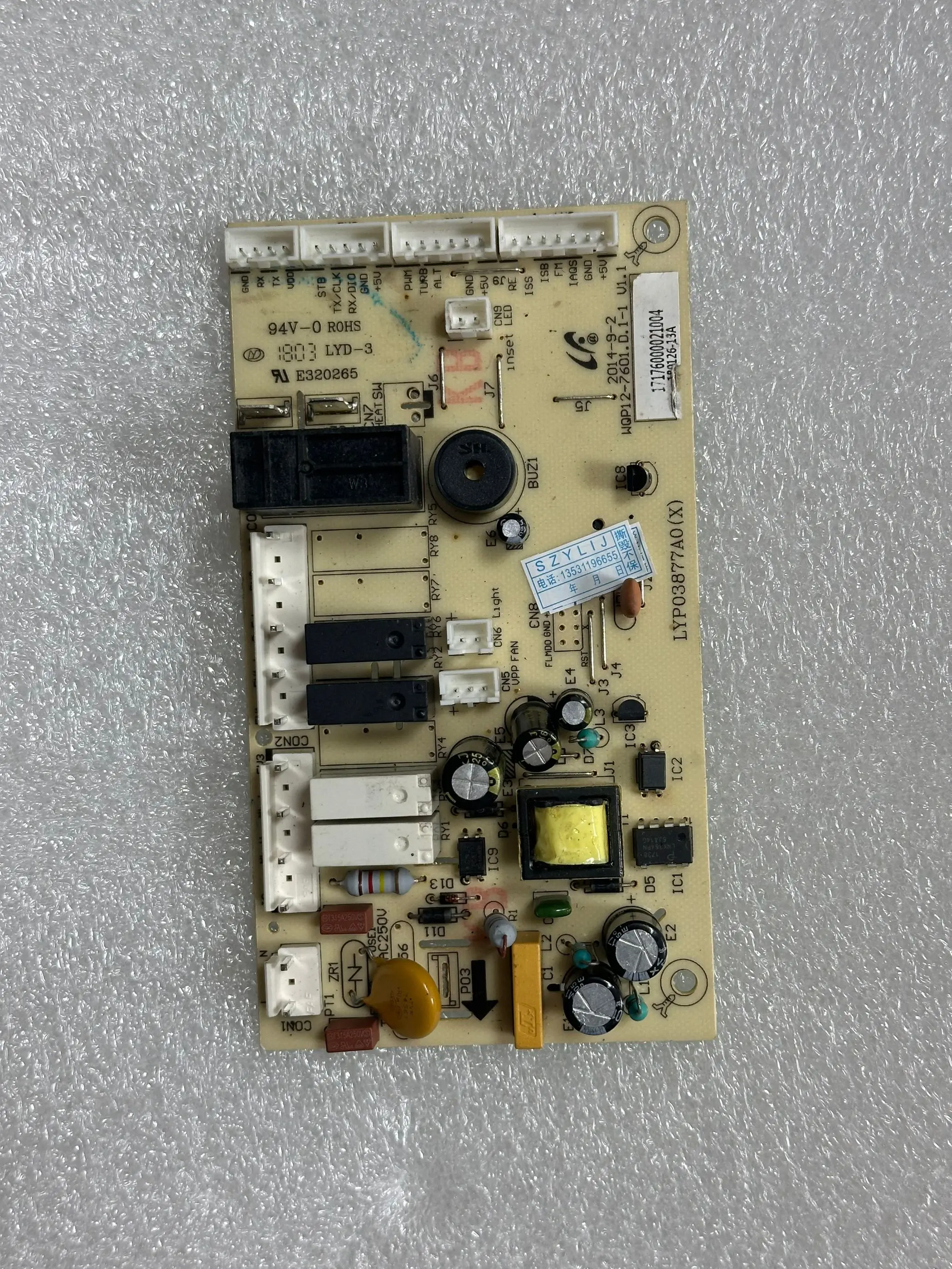

Computer board LYP03877A0 (X) Mainboard WQP12-7601.D.1V1.1
