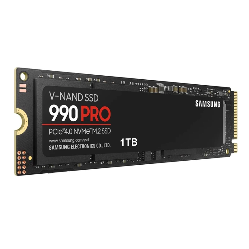 Samsung 990 PRO SSD 1 TB PCIe 4.0 M.2 2280 interne solid-state harde schijf Lees snelheden tot 7,450 MB/s voor high-end computing
