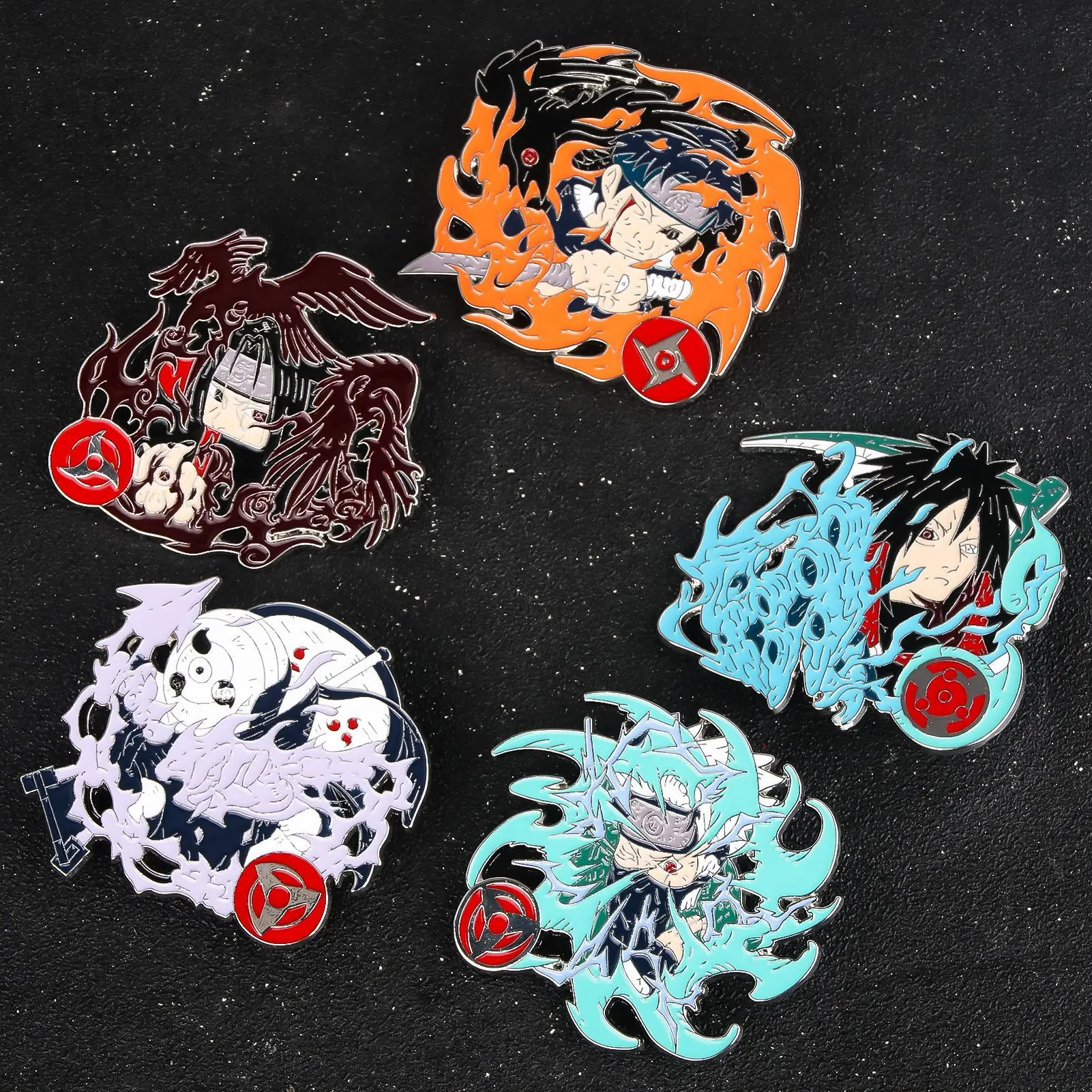 애니메이션 나루토 우치하 클랜 에나멜 브로치 배지 닌자 - Anime Cosplay Naruto 리뷰 및 가격