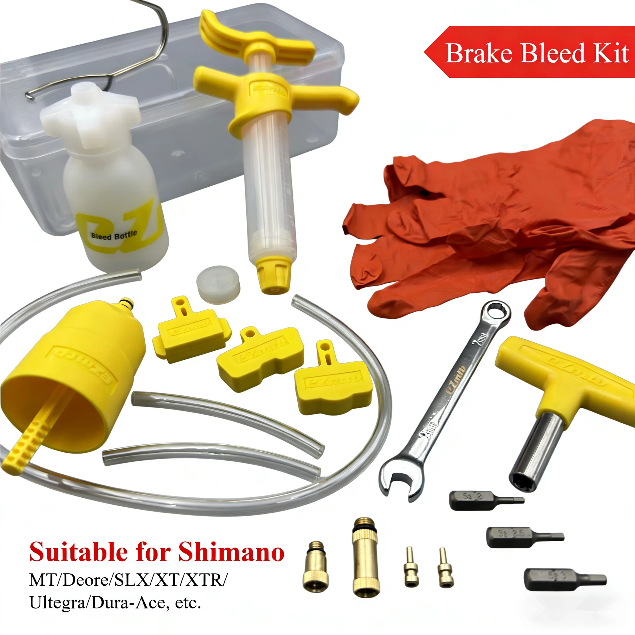 AliExpress NONE 1 Set EZmtb Hydraulic Disc Brake Bleed Kit for Mountain & Road Bikes, Suitable for Shimano MT/Deore/XT/XTR/SLX/Ultegra/Dura-Ace
