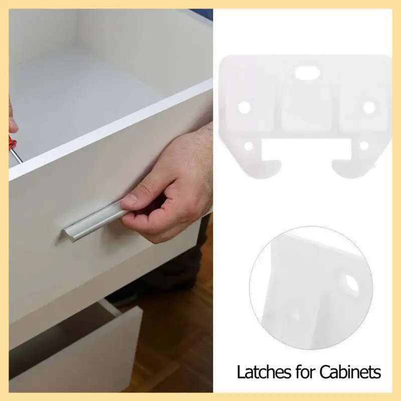 

GOOD-50PCS Plastic Drawer Guides Drawer Track Guides Replacement Furniture Parts For Dressers, Hutches And Drawer Systems Easy T