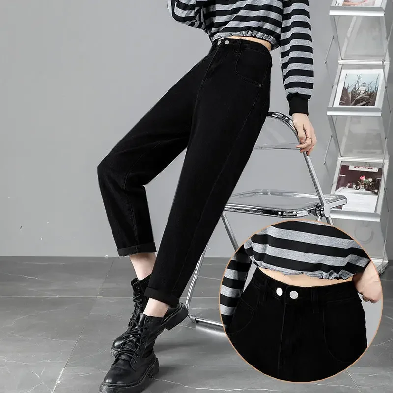 Celana Jeans Wanita Model Harem, Lurus, Longgar, Tipis, dan Serbaguna