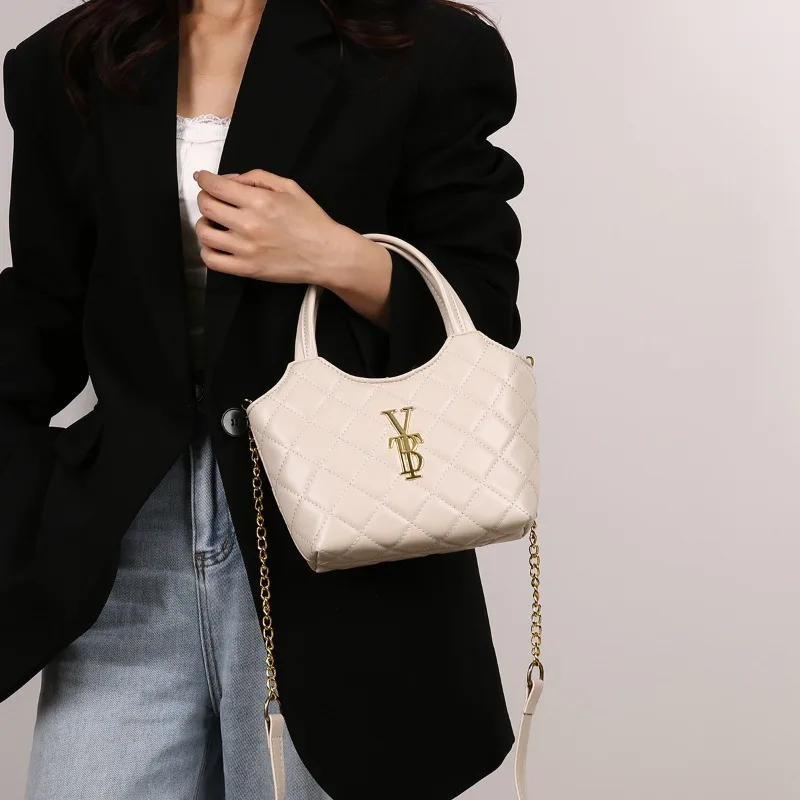 

New Fashionable Zipper Crossbody Bag Classic Design Luxury Handbag Elegant Style Women's Chain Strap Shoulder Bag