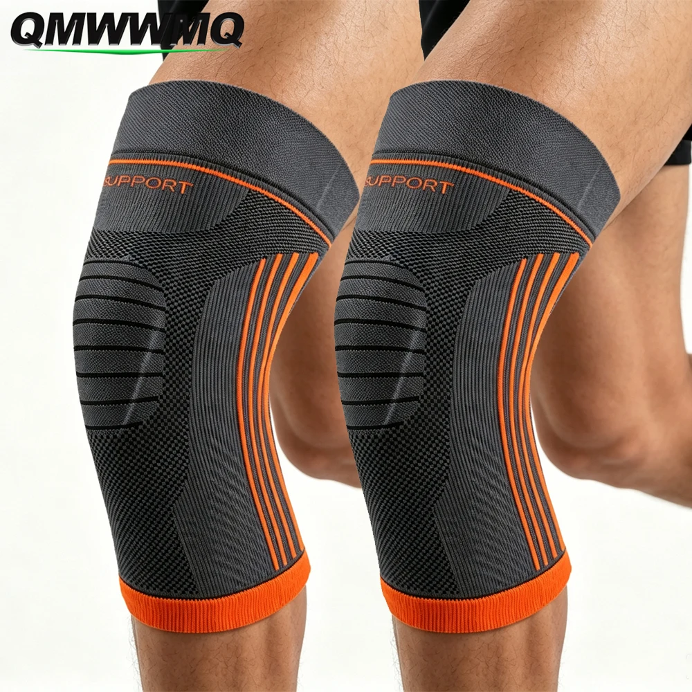 1/2PCS Sports Knee Guard, Compression Knee Sleeve with Gel Cushion, Lightweight Knee Brace Support for Running, Cycling, Hiking
