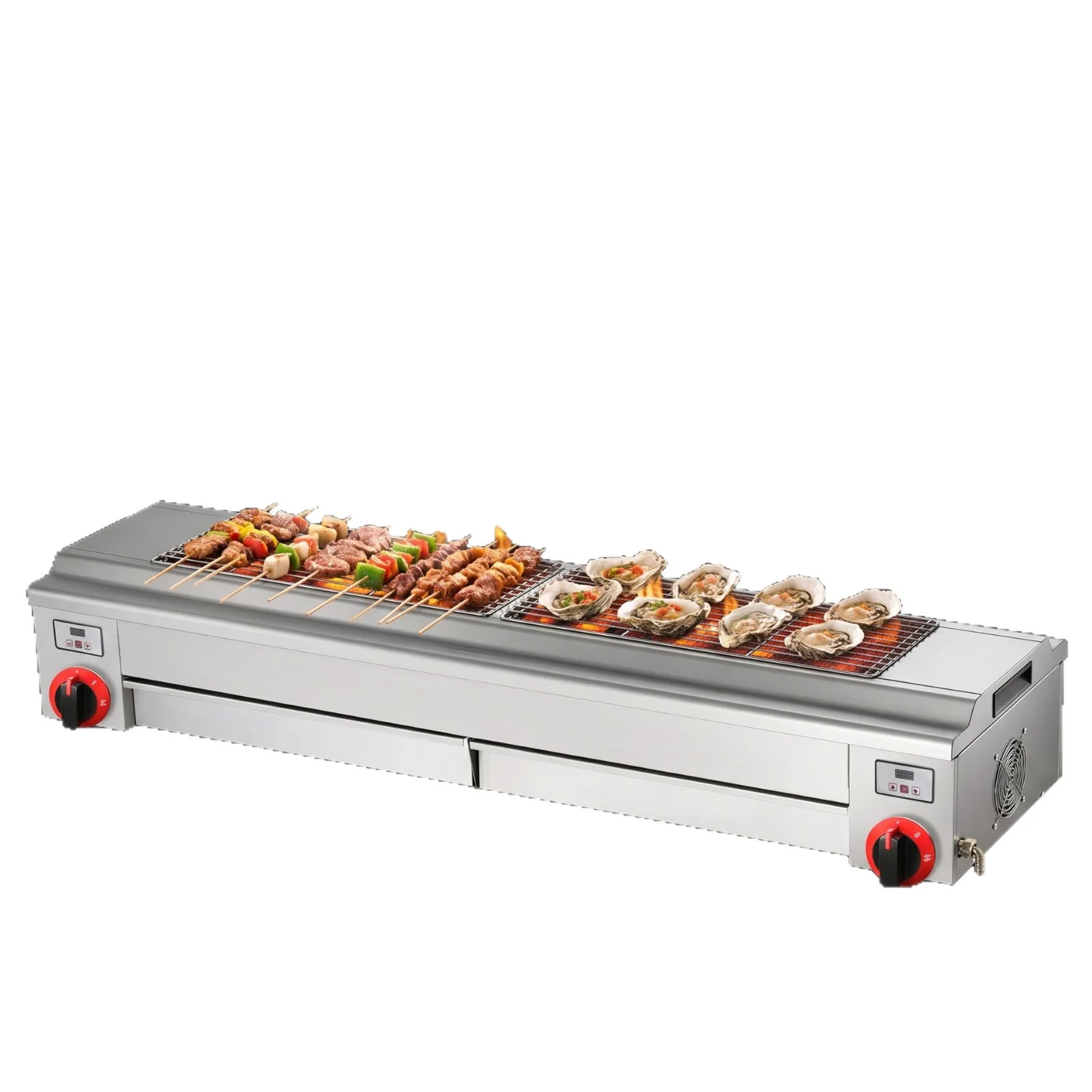 CX commercial 150 type extended barbecue grill, gas flameout protection restaurant night market stall