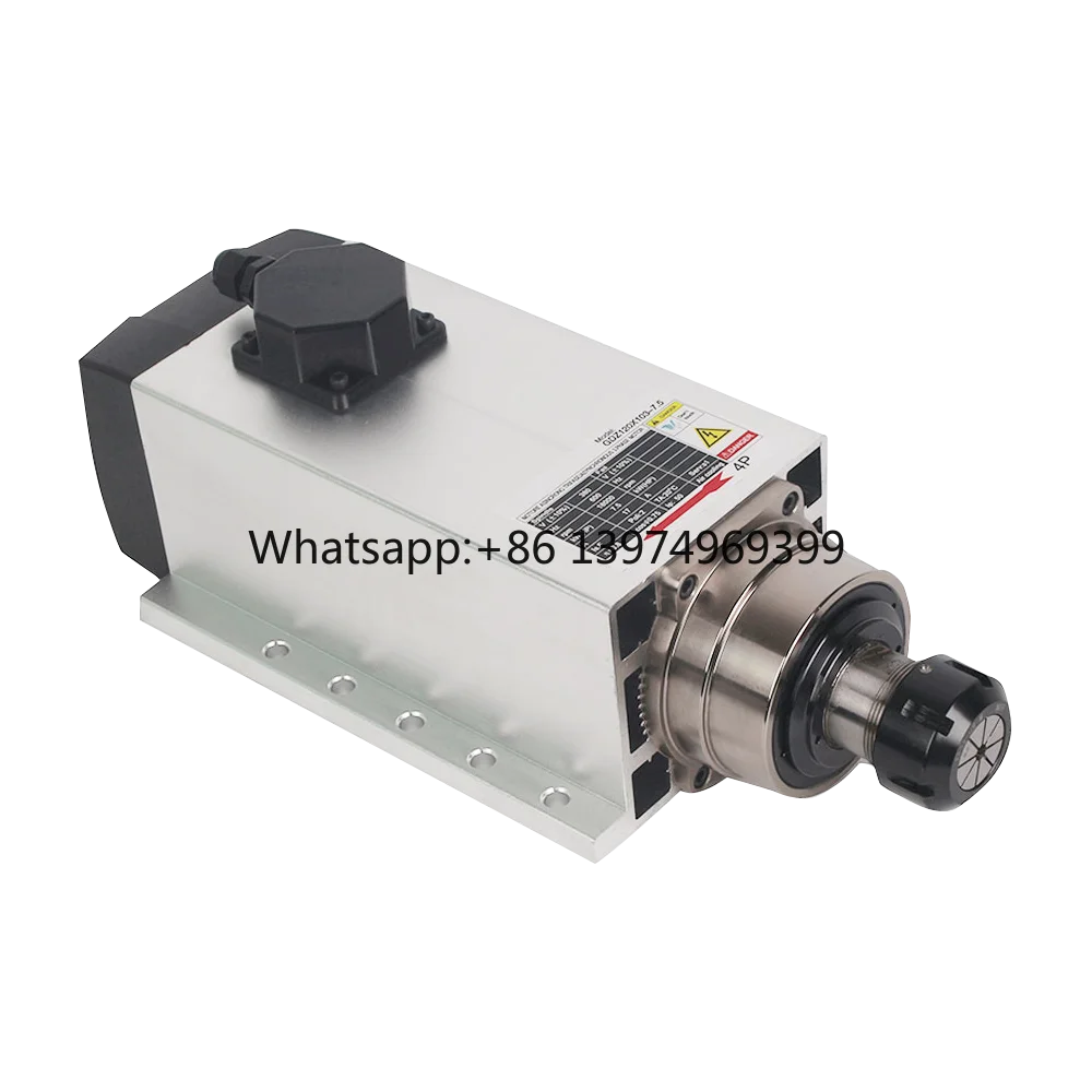 GDZ80x73-2.2kw   400HZ 220v Er20 2.2kw  24000 Rpm air Cooled Spindle Motor with Flange