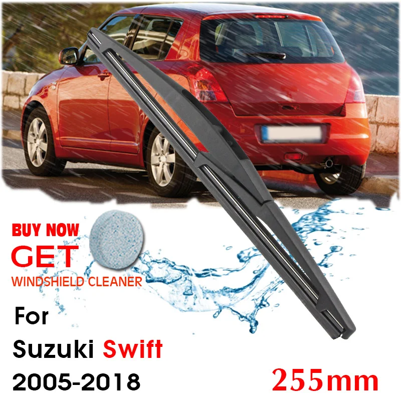 

Car Wiper Blade Rear Back Window Windscreen Windshield Wipers For Suzuki Swift Hatchback 255 mm 2005-2018 Auto Accessories