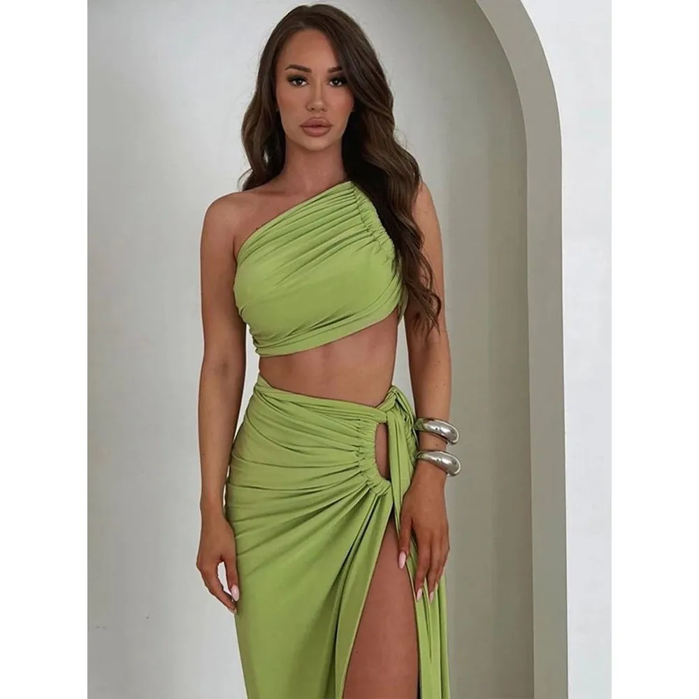

Autumn Winter One oulder Bal Crop Top Tanks Long Sve Ladies Faionable Top Quali Material Student orm