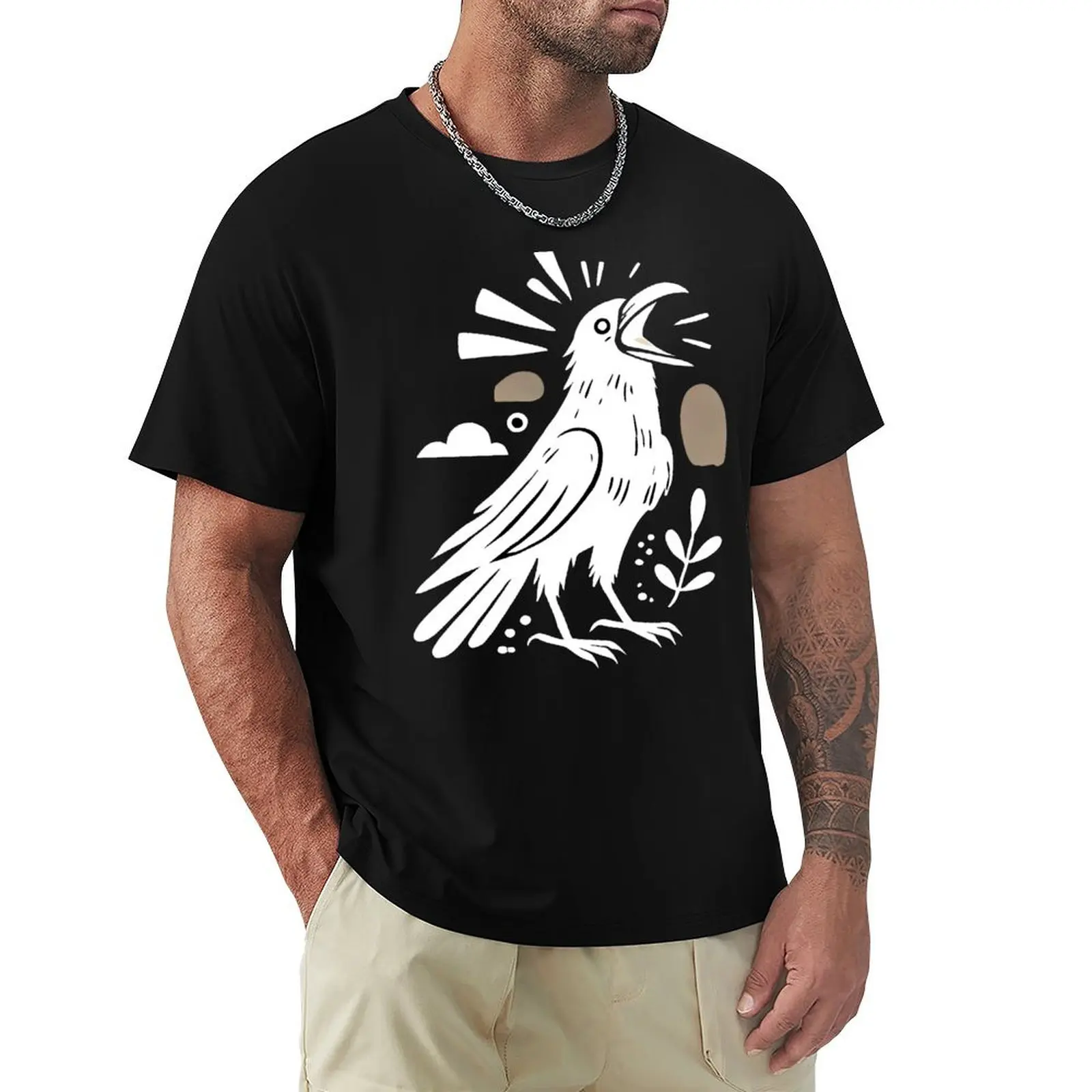 

Minimalist Blackbird and Raven Art - Whimsical Nature Design T-Shirt funny costumes graphic t shirt vintage t shirts men
