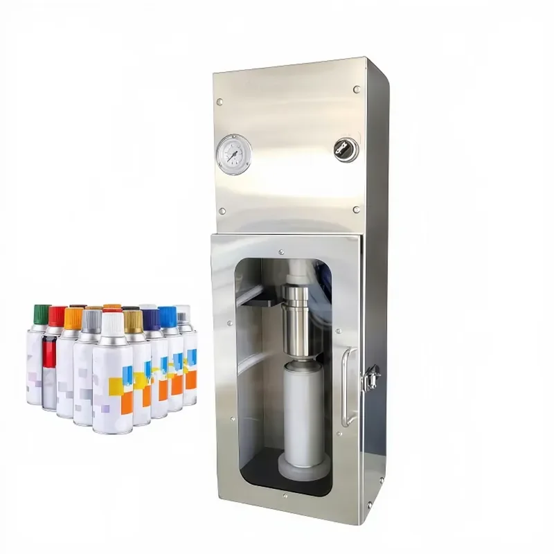 Semi Automatic Paint Filling Machine White Can Quantitative Canning Equipment Pneumatic Aerosol Packaging Device for