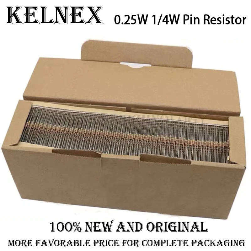 100pcs 1/4W 1R~22M 5% Metal film resistor 100R 220R 1K 1.5K 2.2K 4.7K 10K 22K 47K 100K 100 220 1K5 2K2 4K7 ohm resistance