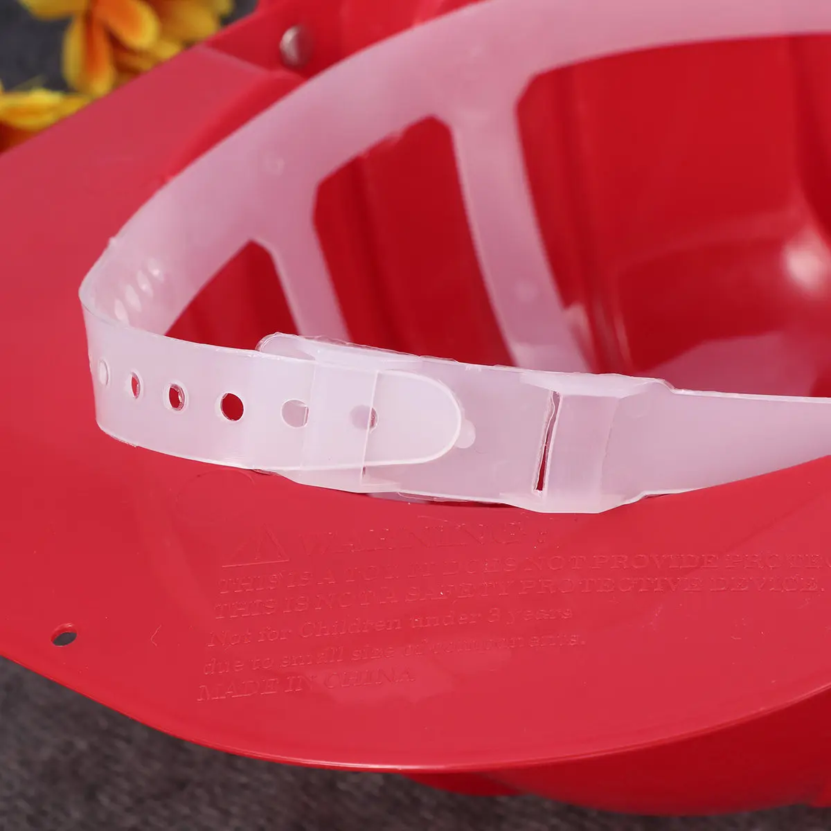 

Adjustable Fire Hat Safety Red Educational Creative Role Play Construction Children Kids Safety Toy