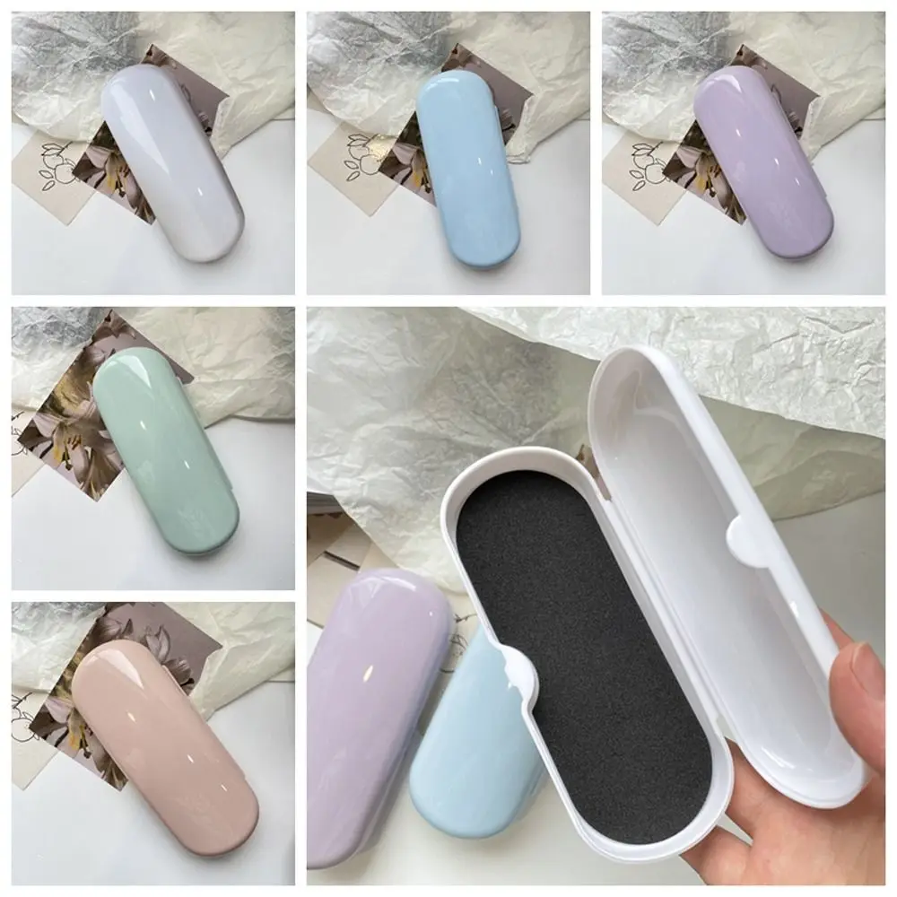 Портативная однотонная пластиковая коробка для солнцезащитных очков, водонепроницаемый футляр для очков с защитой от царапин, простой держатель для очков в корейском стиле, уличный