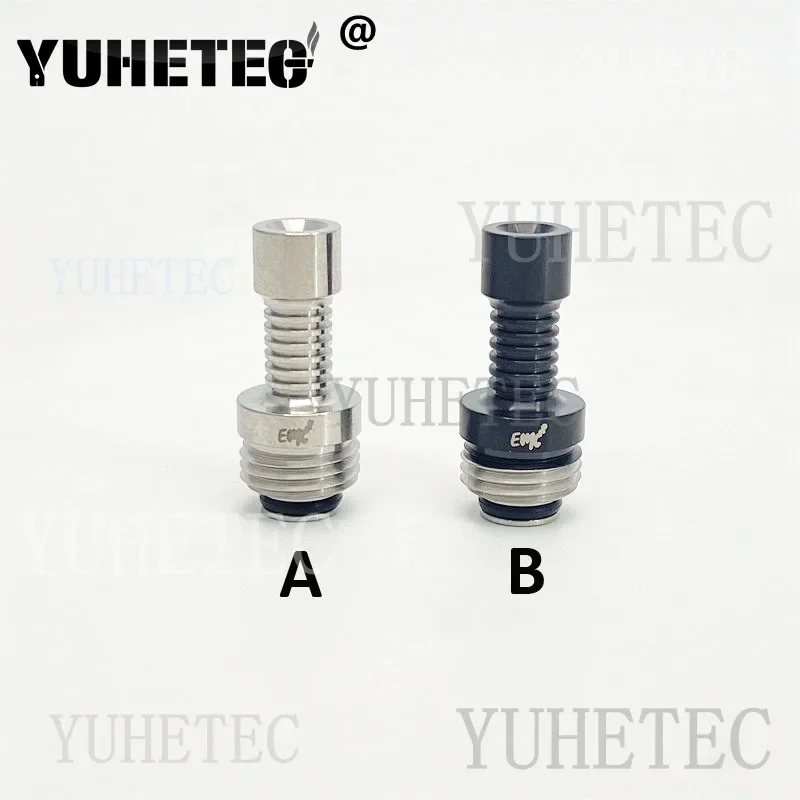1PC Drip Tip mtl Stainless Steel for EMC Billet Box BB Interface Connector rda Machine Black White