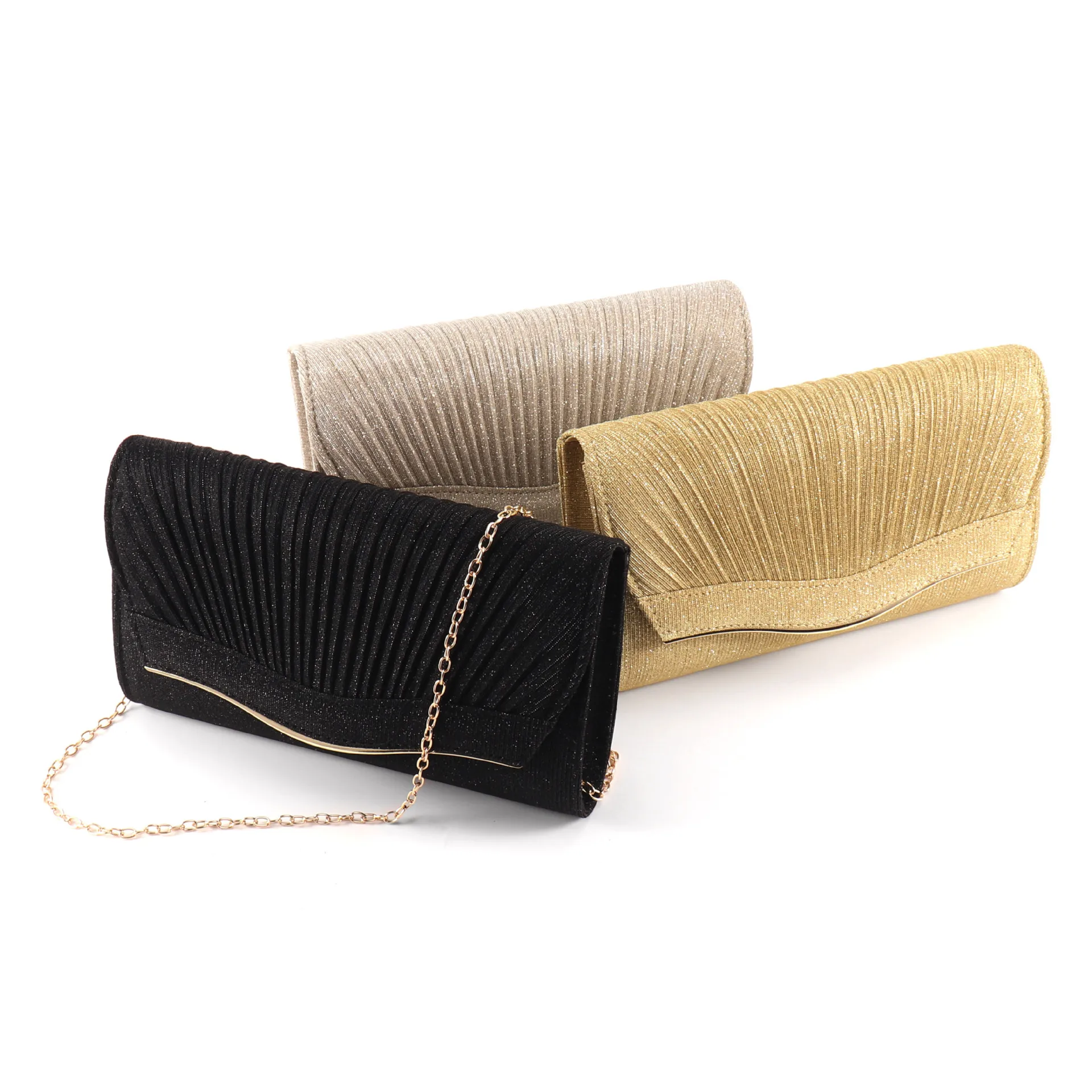 

Lightweight sequined handbag for women, evening bag, chain with flip-top cover, wedding lady's crossbody bag