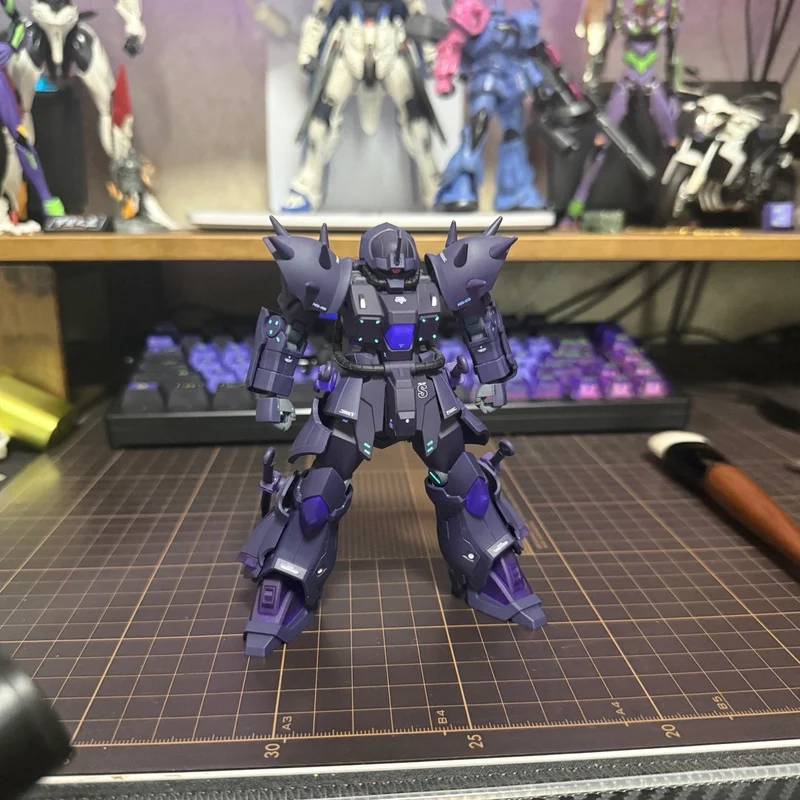 

Ms-08tx/N Ifrit Night Battle Type Assembled Model Kit Action Figure Toy With Water Sticker Bracket Special Effects Double Knife