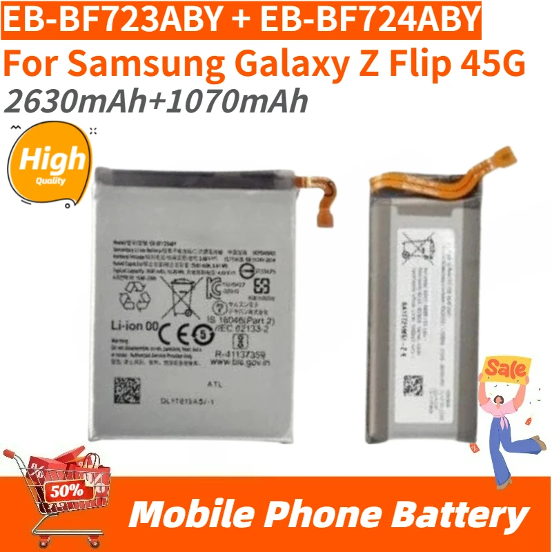 For Samsung Galaxy Z Flip 4 5G F724 F723 SM-F7210 Replacement Battery EB-BF723ABY EB-BF724ABY Brand New High Quality