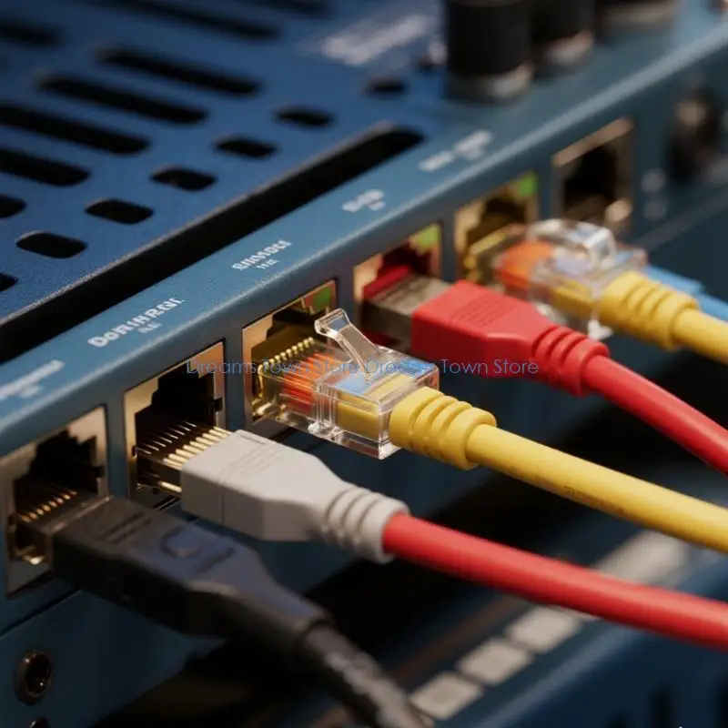 HX6A 5 قطعة وحدة الشبكات 8P8C RJ45 CAT6 الكمون المنخفض تمر من خلال موصل لتركيب مركز البيانات المنزلي للمكتب #5