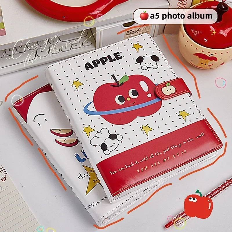 A5 Pu Leather Photo Album Binder for Idol Photocards Binder Photo Pockets Multi-Use Notebook Journal Diary Photocards Storage