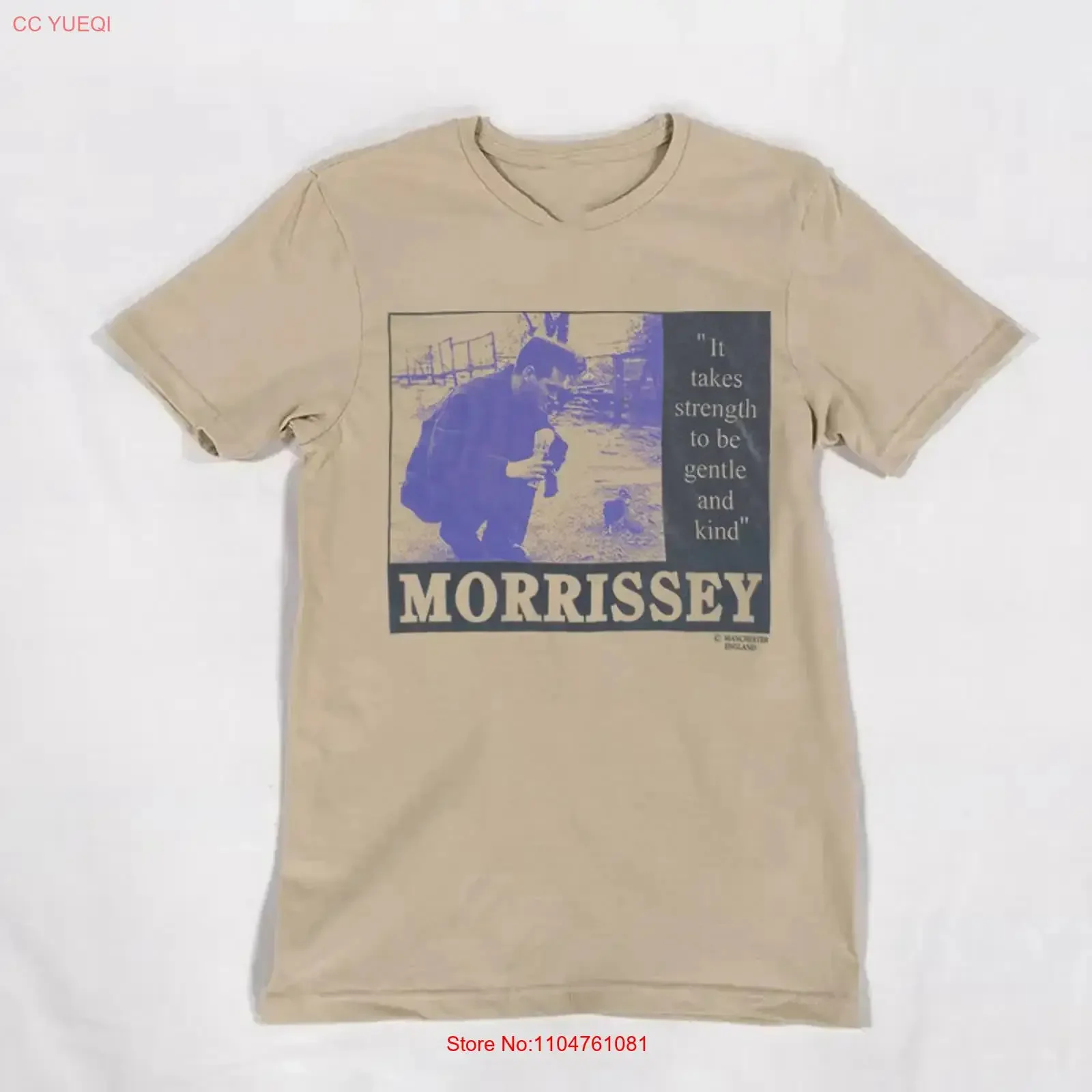 RARE Morrissey Sand Cotton All size S 5XL For Fasn T shirt HRB274 vintage Washed Soft streetwear fashion Breathable homme