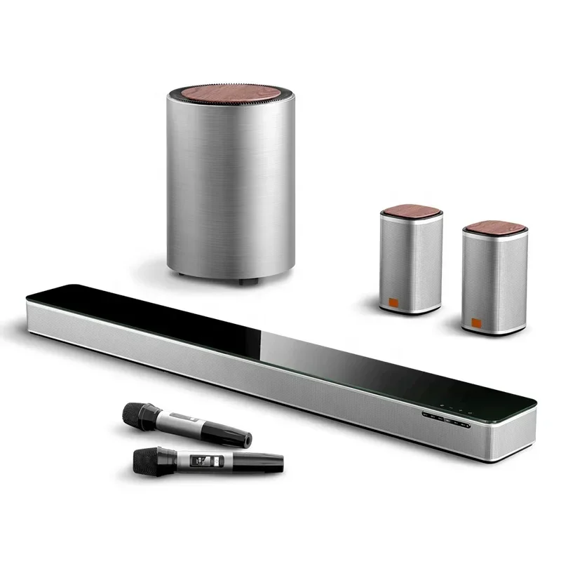 

SoundAiue 1600W PMPO 5.1.2 Dolby DTS Sound Bar With Big LED Display Wireless Home Theatre System Soundbar With Karaoke System