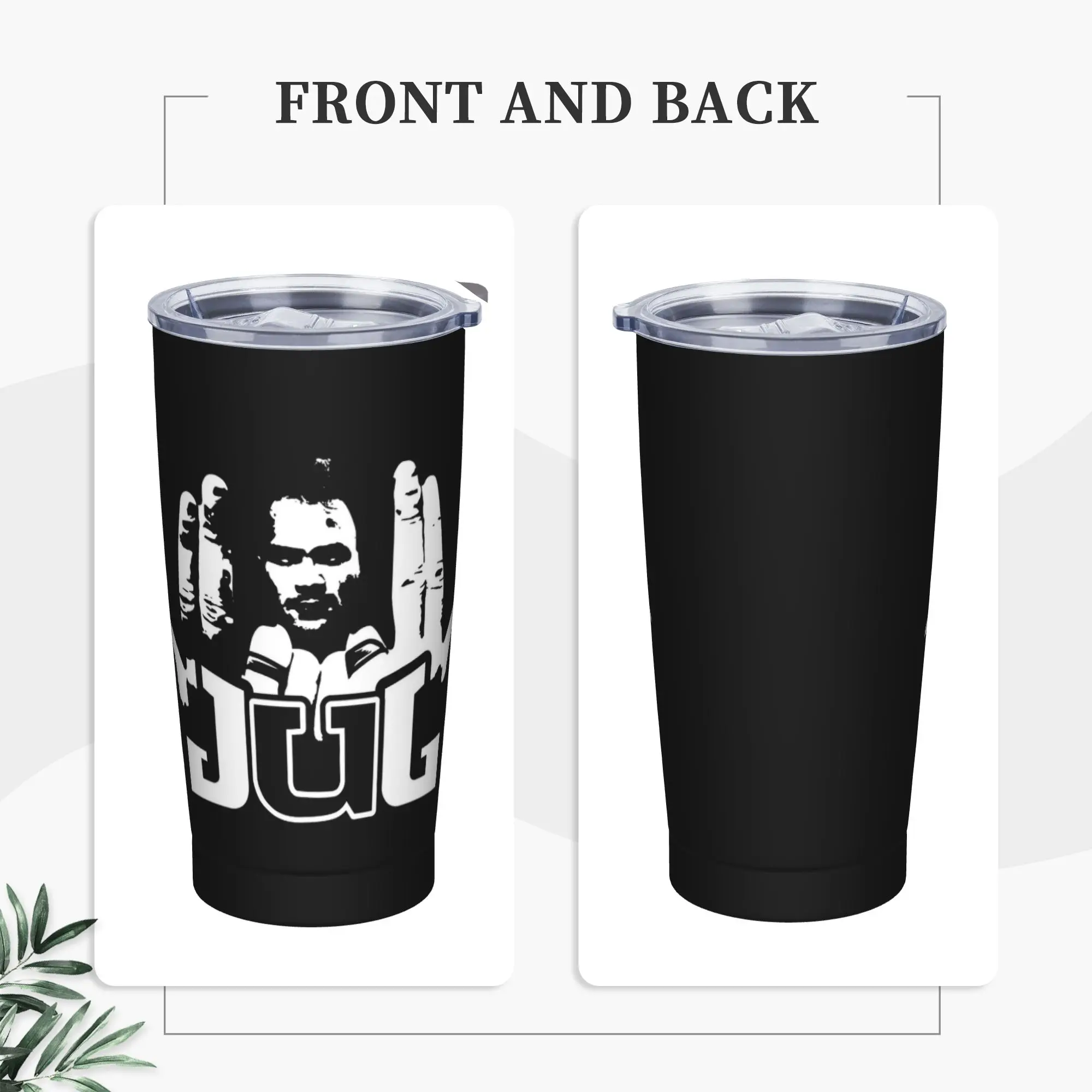 Stainless Steel Tumbler Jul Logo France Rapper Thermal Cups  Keep Heat Cold and Hot Car Mugs Driving Water Bottle