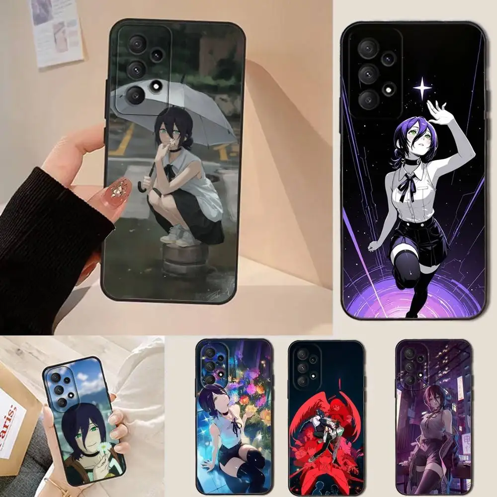 Чехол для телефона R-Reze Chainsaw M-Man-es для Samsung Galaxy A73,31,32,72,22,53,52,71,41,5G, Note, J7,8,9 Мягкий черный чехол