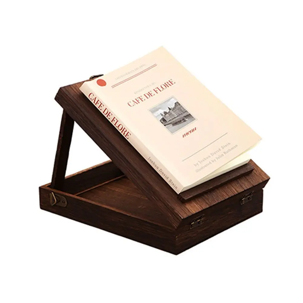 Sketch Box Wooden Writers Messenger Wood Box Handmade Portable Artist Tool Bag Retro Postman Bag Painting view 2