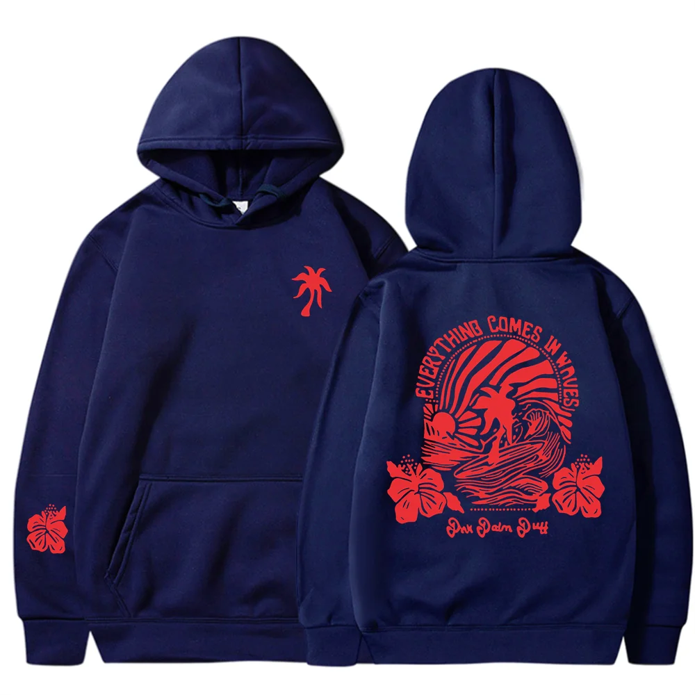 2024 new youth hoodie with off shoulder sleeves and threaded Chasing Sunsets brand hoodie hoodie print