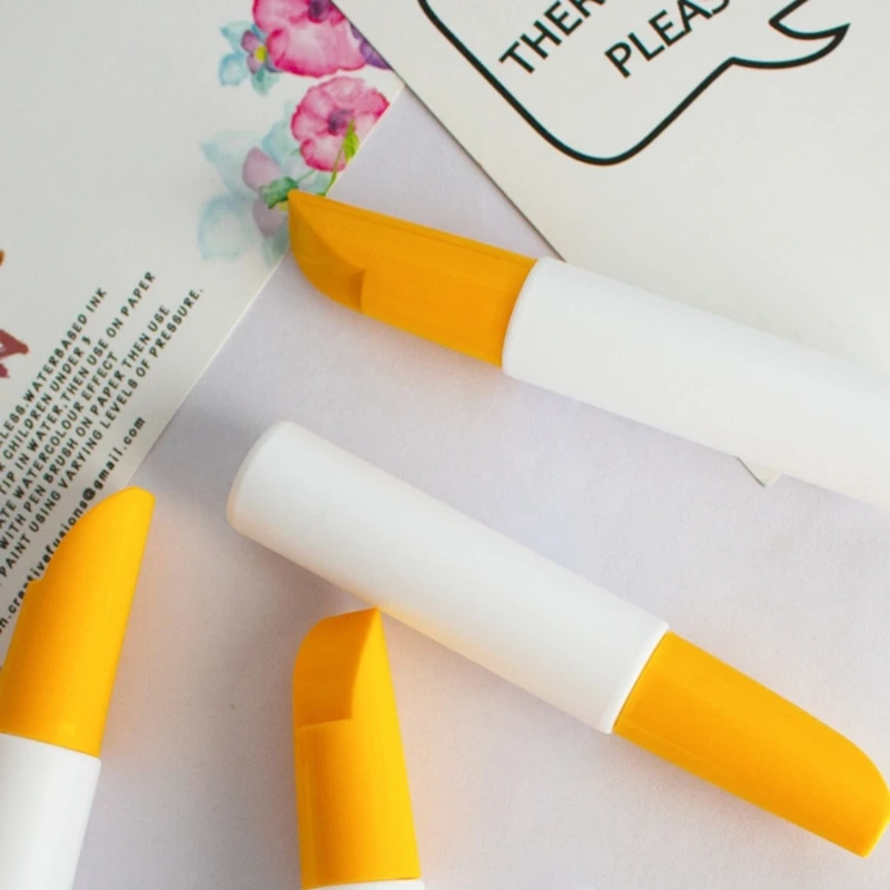 5Pcs Empty Marker Empty Car Paint Repair Pen with Brush Tip, Interchangeable Empty Marker with Brush Tip Applicator