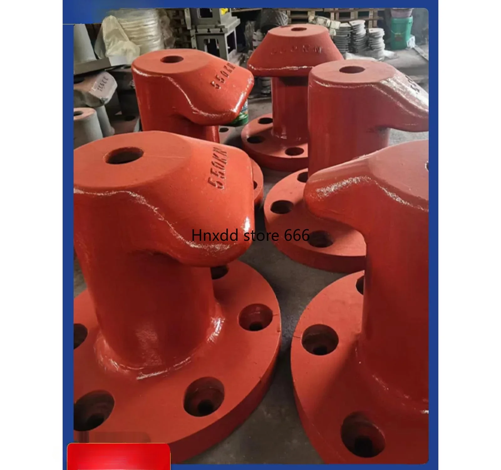 Round bottom square bottom 450KN cast iron mooring column