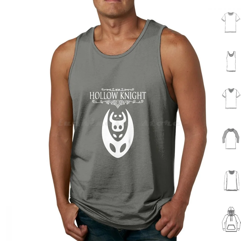 Hollow Knight Tank Tops Vest Sleeveless Hollow Knight Void Shades Bugs Gaming Games Dark Indie Silksong