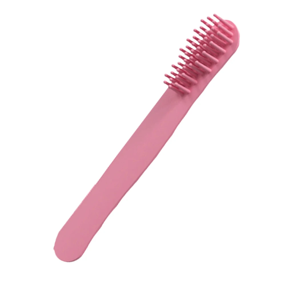 

Silicone Comb Portable Compact Design Vibrant Color For Women Men Curly Barber Supplies Wide Tooth Combs For Hair Styling Travel