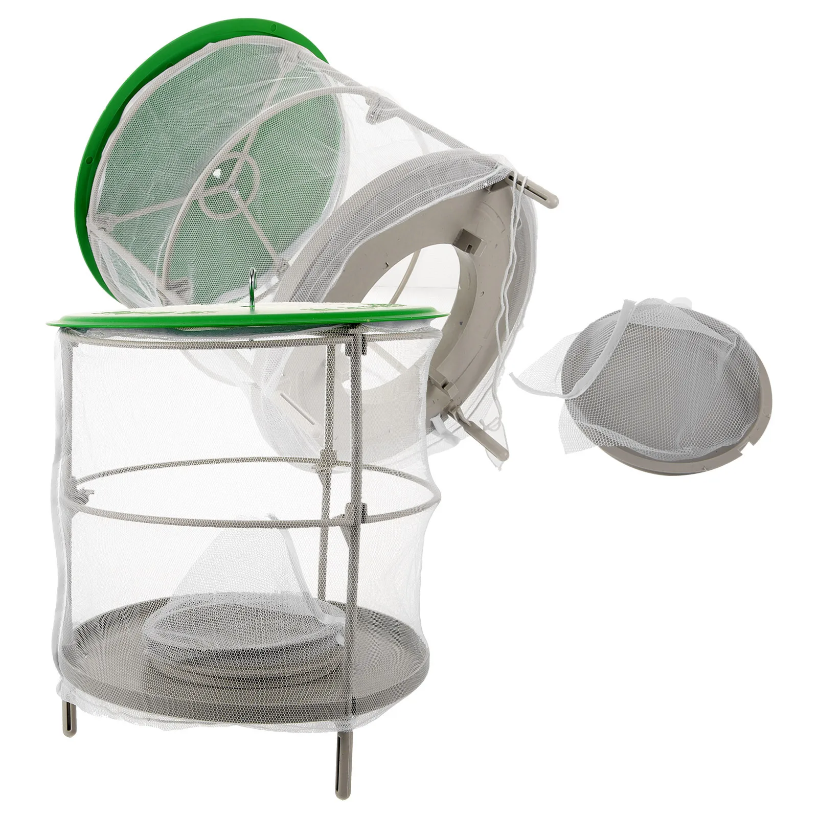 

2pcs Rainproof Fly Cage Hanging For Outdoor Use Mesh Fabric Lightweight Durable Ranch Bug Catching Net