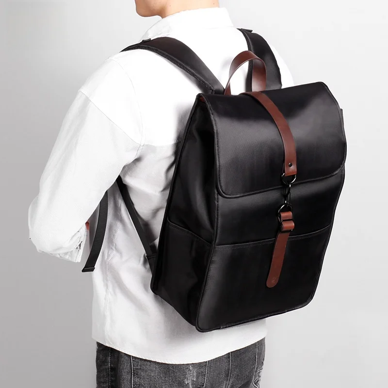 

Новая повседневная мужская сумка Businantum двойного плеча, модная корейская сумка Sle 5,6 дюйма, легкая водонепроницаемая сумка Cuter