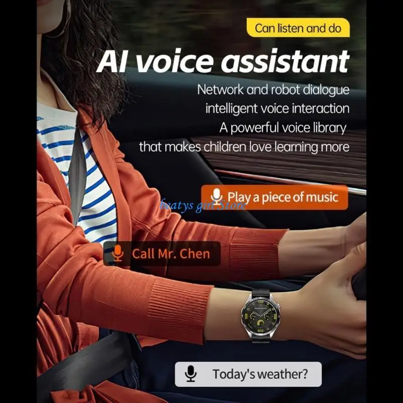 

C7AB Smartband for Men Women Teen Blood Pressure Heart Rate Monitoring Watch 1.43in Screen Step Trackers Watch with Calendar