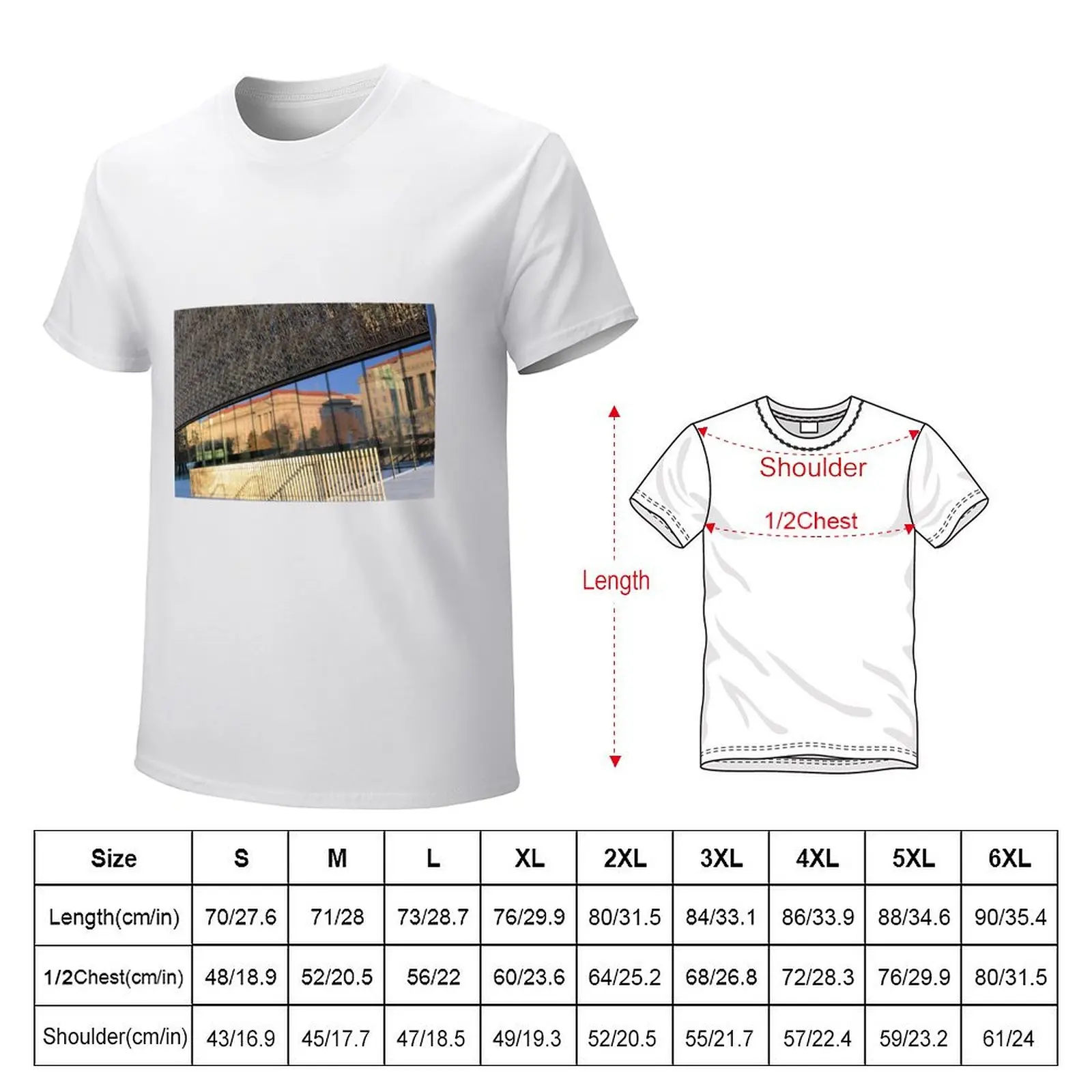 Light And Reflections At The African American History And Culture Museum T-Shirt blacks blanks graphics t shirts for men cotton