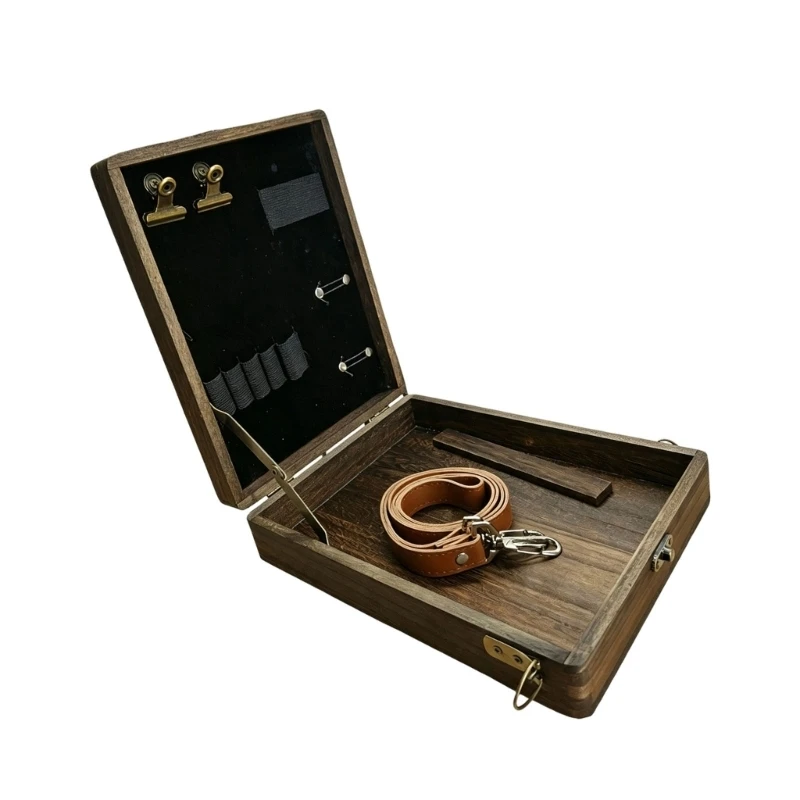  Wooden Writing Tool Box for Desk, Study Table and Office Use