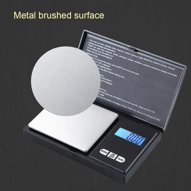 Jewelry Scales for Gold Sterling Silver Digital Scale Gram Electronic Scales 100g/200g/300g/500g x 0.01g/0.1g Mini Pocket