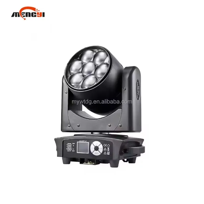 

7pcs 40W Zoom Wash Moving Light Stage Light Rgbw Led Moving Heads Stage Lights For Disco Nightclub