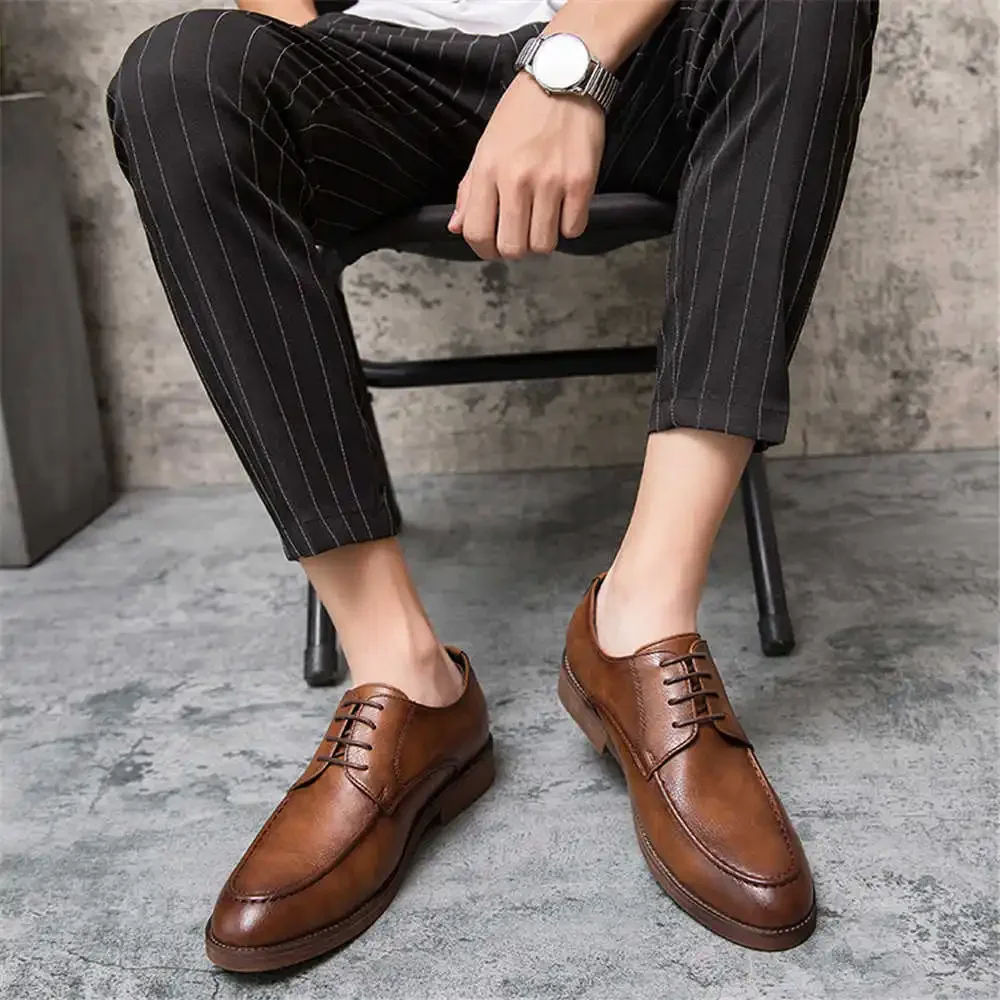 남성용 레인보우 부츠 힐, 다크 브라운 원피스 신발, 웨딩 신발, 신부 스니커즈, 스포츠 VIP 링크, 저렴한 가격, 43-44 키 증가