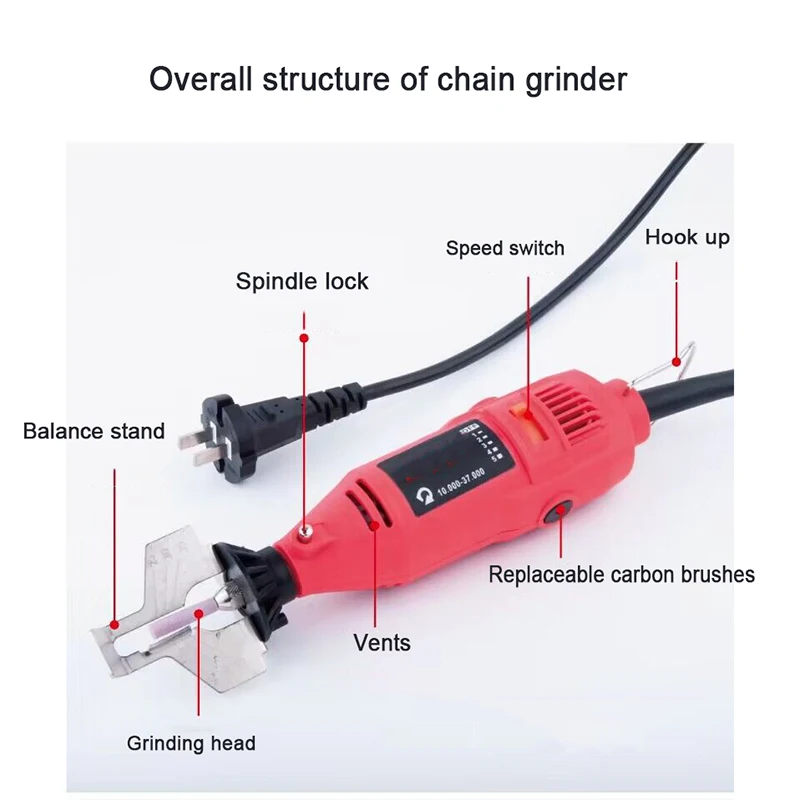 Electric File Electric Chainsaw Chain Sharpener Grinding Chain Machine Saw Chain Fast Portable Handheld