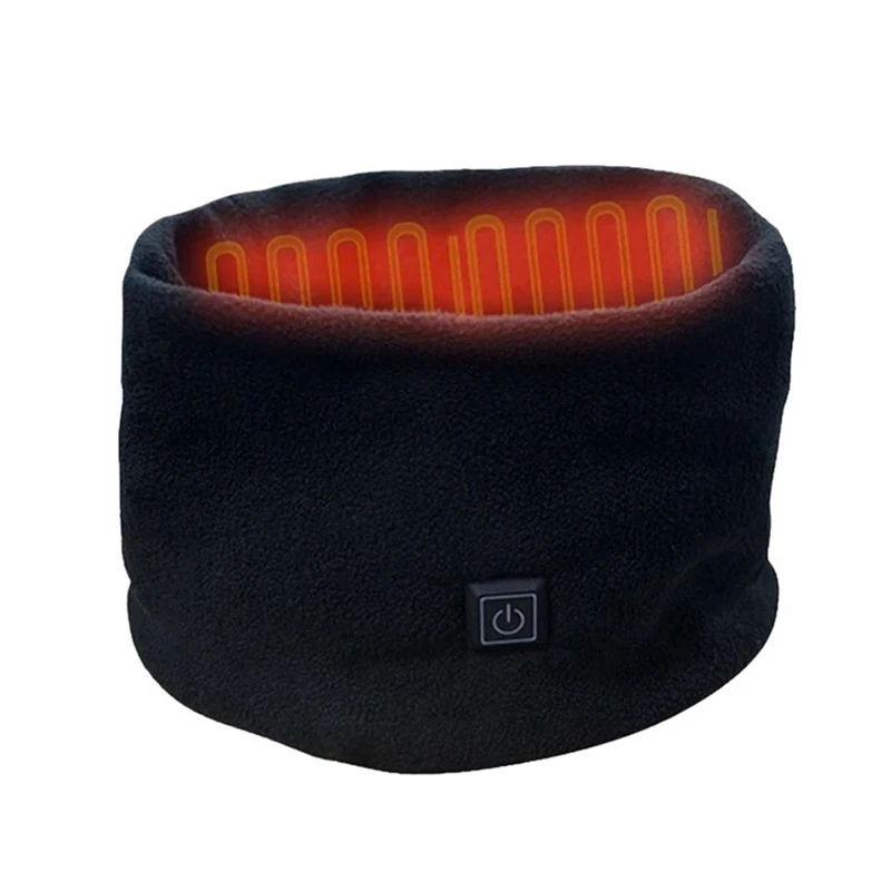 لف رقبة كهربائي ساخن ، USB قابل لإعادة الشحن ، تعديل 3 سرعات ، وشاح صوف لركوب الدراجات والتزلج ، الشتاء