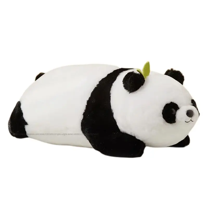 

50/70cm Cute Simulation Lying Panda Doll Stuffed Soft Bear Plush Toys Classic Animal Plushie For Kids Cartoon Sleep Pillow Gift