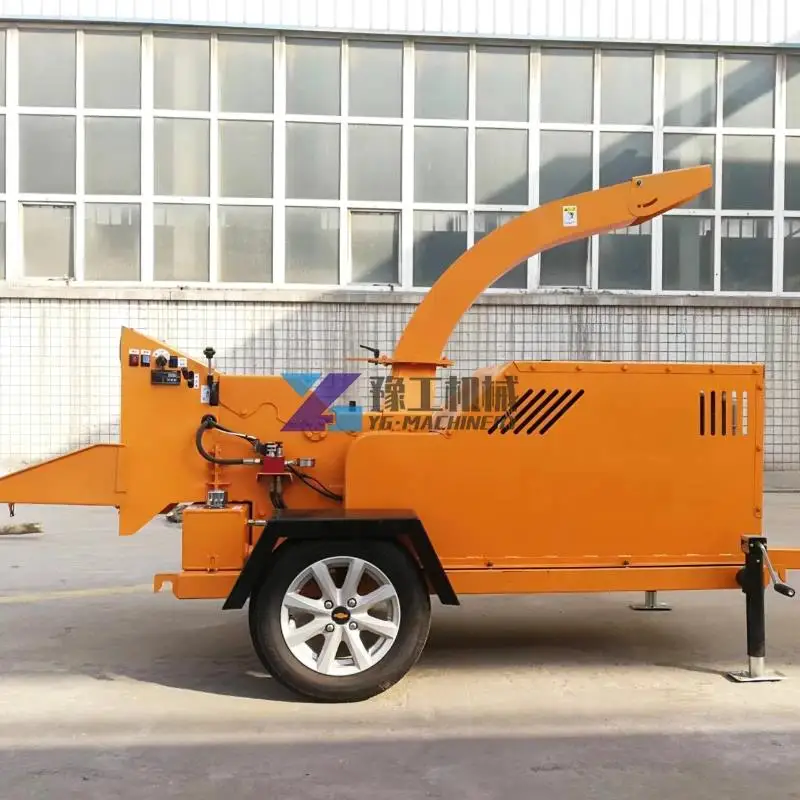 40HP Wood Pallet Shredder Mobile Engine Diesel Wood Chipper Shredder Waste Tree Branches Wood Chipper Machine