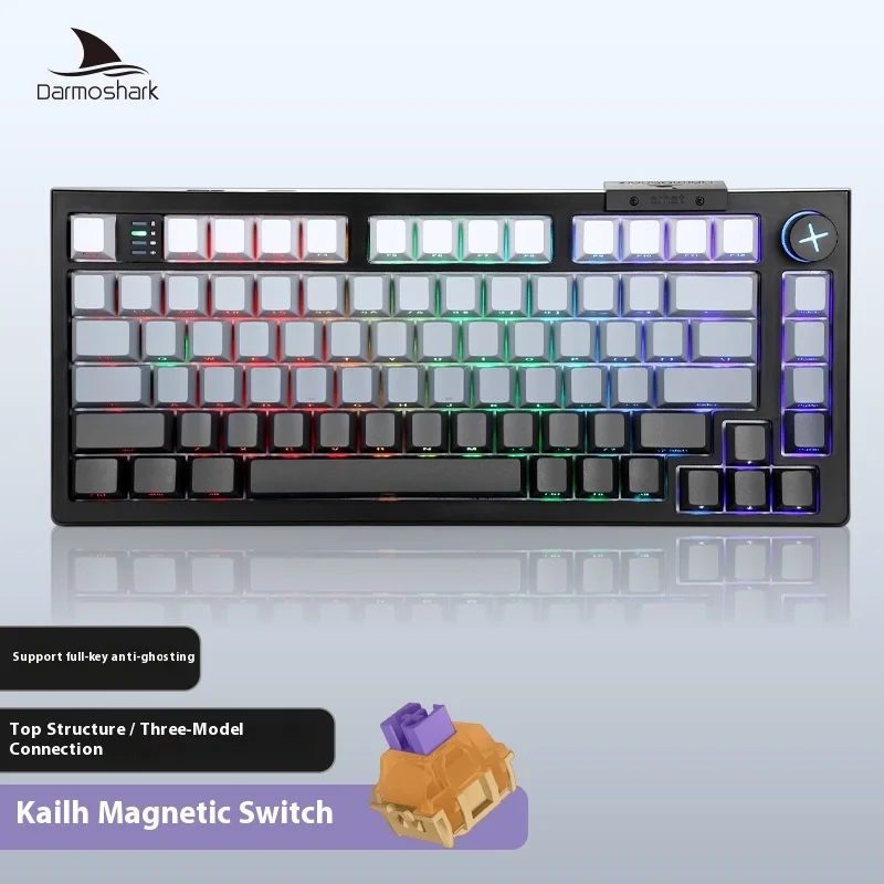 

Darmoshark Top75 Customizable Wireless Mechanical Keyboard Heat Pluggable Three Mode Static Capacitive Computer Peripheral